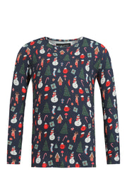 Alma Ls Tshirt (Kids) | Cookiehouse Navy | Børne bluse fra Liberté
