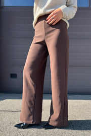 Henne Wide Pants | Brown | Bukser fra Liberté