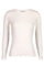 Natalia Ls Round Neck Blouse | White Solid