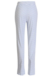 Natalia Straight Pants | Light Blue White Stripe | Bukser fra Liberté