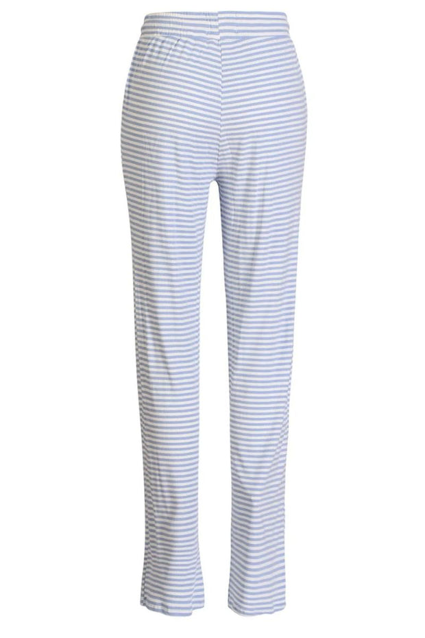 Natalia Straight Pants | Light Blue White Stripe | Bukser fra Liberté