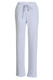 Natalia Straight Pants | Light Blue White Stripe | Bukser fra Liberté