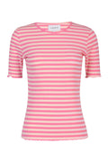 Natalia Ss Blouse | Pink Rose Stripe