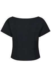 Tango Structure Top | Dark Navy | Bluse fra Neo Noir