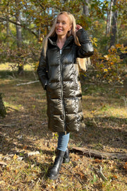 Nova Metallic Down Jacket | Forest Night | Jakke fra Mos Mosh