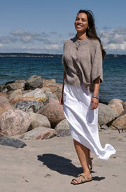 Benuta Fluffy Knit Cardigan | Beige Melange | Strik fra Neo Noir