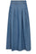 Anya Denim Pleat Skirt 34181 | Denim blue | Nederdel fra Co'couture
