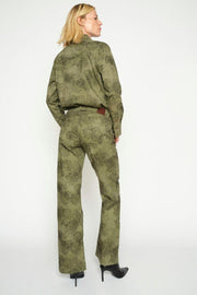 Christy Print Shirt | Olive Night | Skjorte fra Mos Mosh