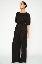 Evie Bellevue Pant Regular | Black | Bukser fra Mos Mosh