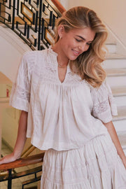 Siama S Voile Blouse | Ivory | Bluse fra Neo Noir