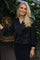 Tiki Ls Twist Blouse | Black Diamond | Bluse fra Liberté