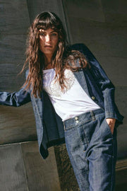 Diane Nippon Blazer | Dark Blue | Blazer fra Mos Mosh