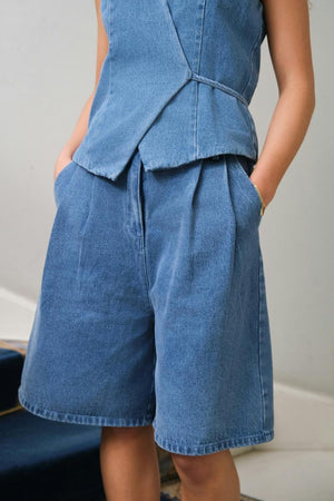 Rosel Denim Shorts | Blue | Shorts fra Neo Noir