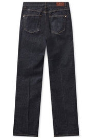 Cecilia Cover Long Jeans | Dark Blue | Jeans fra Mos Mosh