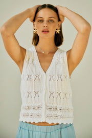 Fraya Waistcoat 206067 | Brilliant White | Jakke fra Freequent