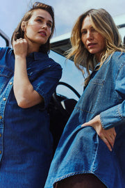 Lisea Dress 206360 | Medium Blue Denim | Kjole fra Freequent