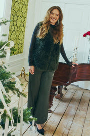 Fine Waistcoat 207175 | Kombu Green | Jakke fra Freequent