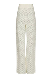 Rizzy Crochet Pants | Off White | Strik fra Neo Noir