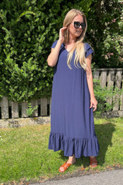 Sunrise Dress | Navy | Lang kjole fra Co'couture