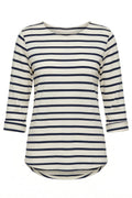 Silje Striped Tee | Dark Blue | T-Shirt fra Atelier C