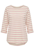Silje Striped Tee | Pink | T-shirt fra Atelier C – nedsat