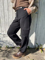 Donna Cargo Pants | Black | Bukser fra State bird