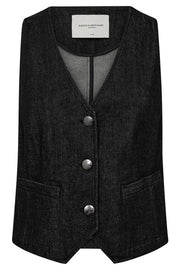 Jean Waistcoat 204975 | Washed Black | Vest fra Copenhagen Muse