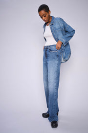 Relee Chrome Jeans  Long | Mid Blue | Jeans fra Mos Mosh