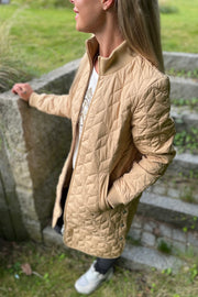 Padded Quilt Coat Art06 | Beige | Termojakke fra Ilse Jacobsen