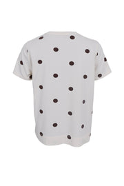 Zelda S/S T-Shirt | Coffee Dot | T-Shirt fra Black Colour