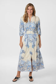 Stellar Artist Paisley Dress | Powder Blue | Kjole fra Neo Noir