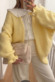 Ruffle Knit | Light Yellow | Strik fra Avery