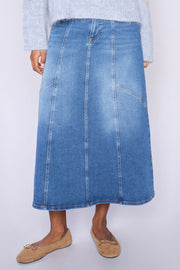 Janet Shane Skirt   | Blue | Nederdel fra Mos Mosh