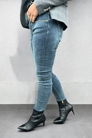 Sumner Ida Chain Jeans | Blue | Jeans fra Mos Mosh