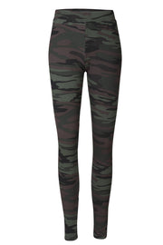 Alma Leggings (Fleece) | Dusty Camo Dark Brown | Leggings fra Liberté