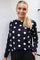 Alma Ls Top | Black Big Dot | Bluse fra Liberté