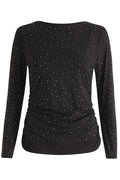 Alma Ls Turn Top | Black Simili  (klare sten) | Vendbar bluse fra Liberté – nedsat