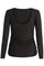 Alma Ls Turn Top | Black Simili | Vendbar bluse fra Liberté