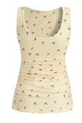 Alma Turn Top | Yellow Cherry