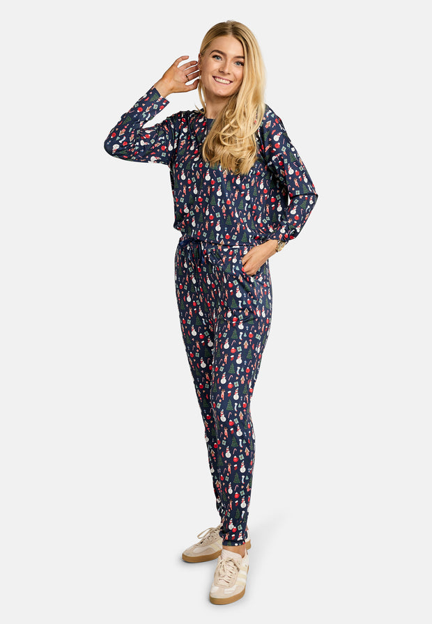 Alma Ls Top | Cookiehouse Navy | Bluse fra Liberté