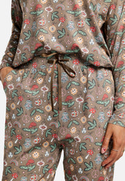 Alma Pants | Smiley Peace Brown | Bukser fra Liberté