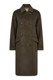 Venice Wool Coat  | Forest Night | Jakke fra Mos Mosh