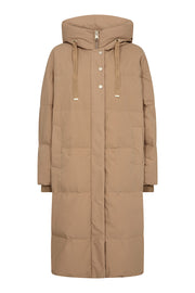 Cayo Long Quilt Jacket  | Tannin | Jakke fra Mos Mosh