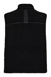 Rowe Teddy Waistcoat  | Black | Vest fra Mos Mosh