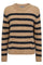 Thora Stripe Crewneck Knit  | Tannin | Strik fra Mos Mosh