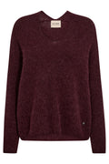 Thora V-Neck Knit | Port Royale | Strik fra Mos Mosh