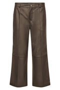 Como Leather Pant Cropped | Delicioso | Bukser fra Mos Mosh