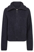 Hulda Knit Zip Cardigan | Salute Navy | Strik fra Mos Mosh