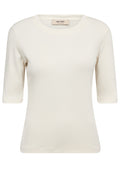 Mali O-neck 3/4 Sleeve Tee | Ecru | T-Shirt fra Mos Mosh