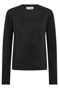 Aly O-LS Tee | Black | T-Shirt fra Mos Mosh